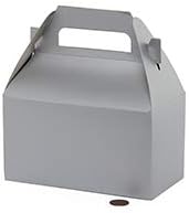 Paper Mart 10ea 9x6x6 Platinum Gable Gift Box