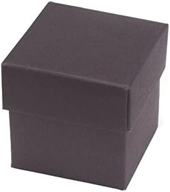 Paper Frenzy Charcoal Gray Gift Boxes 2x2x2 Inches 25 Pack