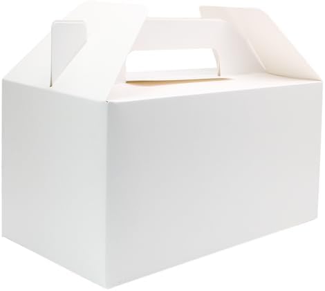 Biaungdo 30 Pack White Gable Boxes for Party Favor