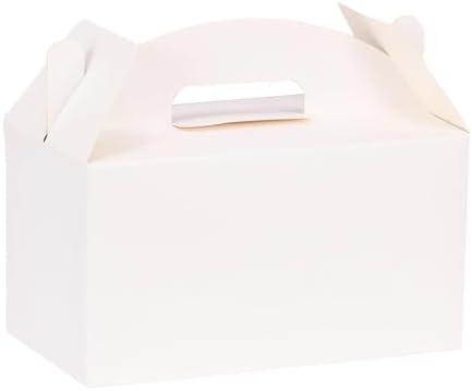 Aosric White Gable Boxes with Handles 12 Pcs Gift Boxes