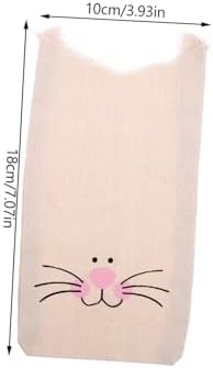 CAXUSD 10pcs Easter Bunny Bags for Kids Party Favors