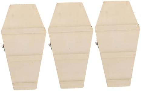 OKUMEYR 3Pcs Coffin Shaped Halloween Treat Boxes