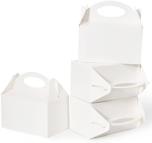 50 Pcs 6 Inch Party Treat Boxes with Handle