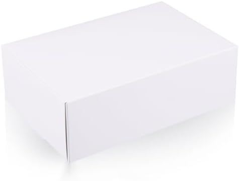10 Pack White Gift Boxes 9x6x3 Inches Wedding Proposal Boxes