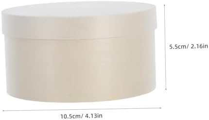 Round Wooden Candy Box with Secure Lid for Parties