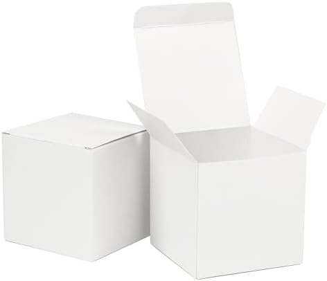 25pcs White Paper Gift Boxes 315x315x315 Inches Wedding Favor Boxes