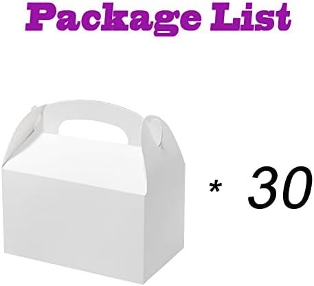 Bonfasvo 30 Pack White Kraft Gift Boxes 62x35x35 Inch