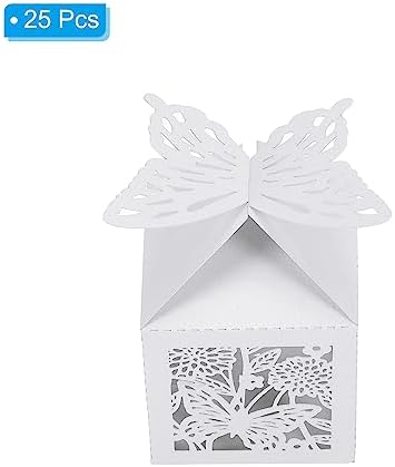 PATIKIL 2x2x31 Inch Favor Boxes 25 Pack White Gift Boxes
