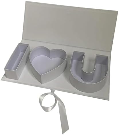 JTJIYN Letter Shaped Flower Gift Box For Party Wedding Birthday