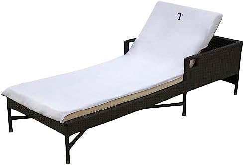SUPERIOR 100 Cotton Chaise Lounge Cover with Monogrammed Letters