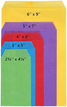Quotidian Mint Green Flat Greaseproof Paper Bags 3x5 Inch Pack of 100