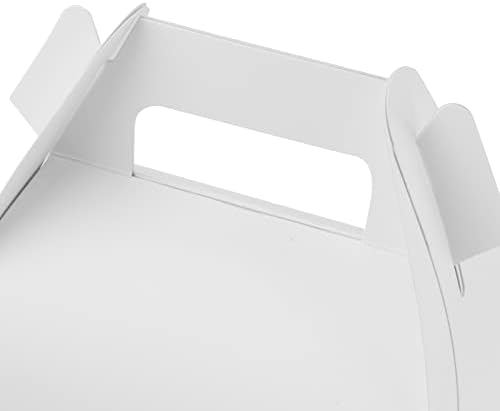 LEXININ 100 Pack White Gable Favor Boxes for Parties