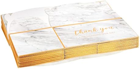 Sparkle and Bash Marble Thank You Gable Boxes Pack of 24