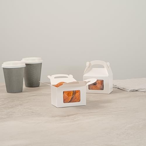 Restaurantware Bio Tek 4x25x25 Inch Gable Boxes 25 Count