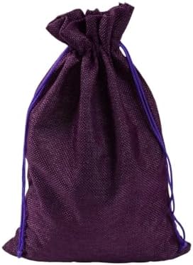 Cotton Linen Drawstring Gift Bags 25PCS 17X23CM