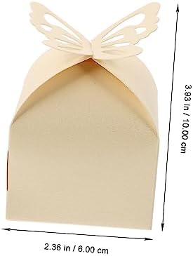Didiseaon 50pcs Hollow Out Butterflies Candy Boxes for Weddings and Parties