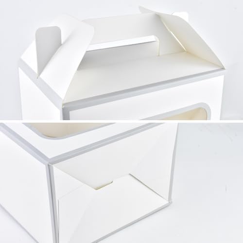 Enorteen 12 Pcs Clear Gift Bags with Transparent Window