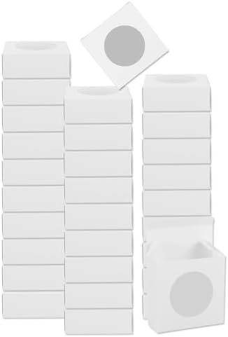 Uxcell 30Pcs Mini Kraft Soap Boxes with Clear Window