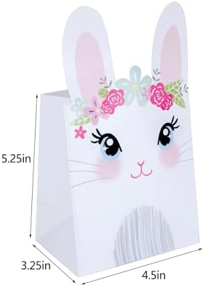 WEEPA 20 Pack Easter Bunny Gift Bags for Kids