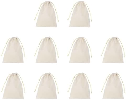 HARFINGTON 10pcs Flocked Cloth Drawstring Bags 67x91 Inch