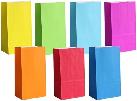 KEYYOOMY Small Rainbow Party Favor Bags 24 CT