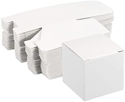 PATIKIL White Corrugated Gift Boxes 2x2x2 Inch Pack of 15