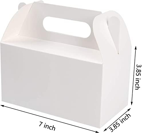 LOKQING White Treat Boxes for Parties 25 Pack