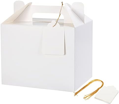 12 Pack White Treat Boxes for Parties and Gifts