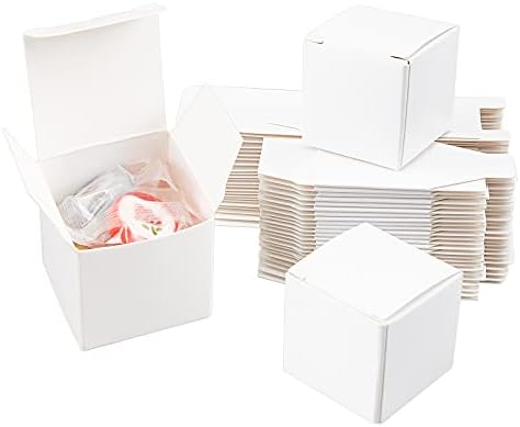PH PandaHall 30 Pack Mini White Kraft Gift Boxes with Lid