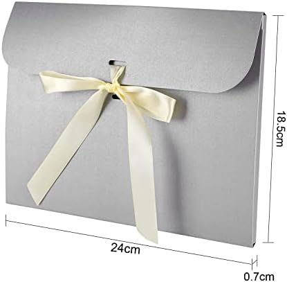 10pcs Paper Gift Bags with Ribbon Bowknot