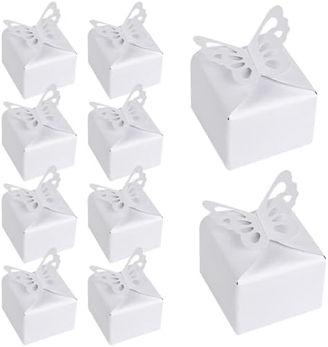 VGOODALL 50PCS 3D Butterfly Candy Gift Boxes