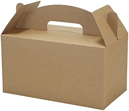 HUAPRINT Brown Treat Boxes 30 Pack Gable Large