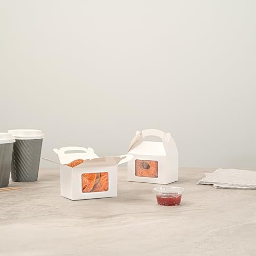 Restaurantware Bio Tek 4x25x25 Inch Gable Boxes 25 Count