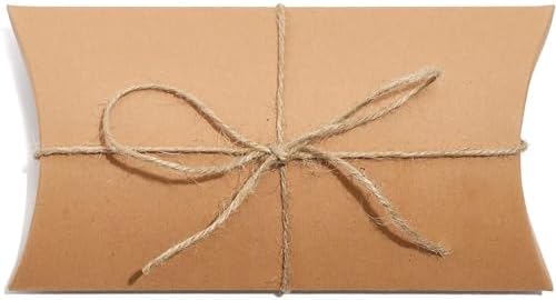 Bright Creations Kraft Paper Pillow Gift Box Set - 50 Pack