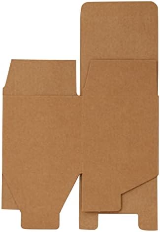 Stockroom Plus 50-Pack Brown Kraft Paper Boxes with Ribbons and Stickers
