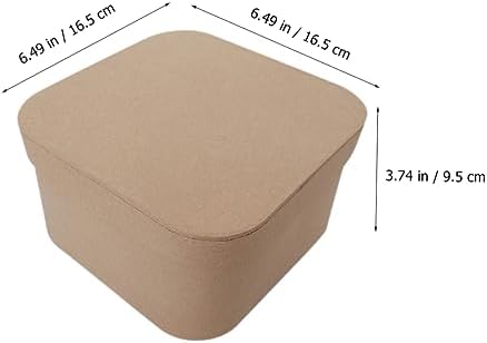 Healvian Square Corner Kraft Gift Box with Lid