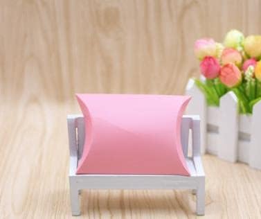 Crysdaralovebi 200pcs Pink Kraft Gift Boxes Wedding Party Favor
