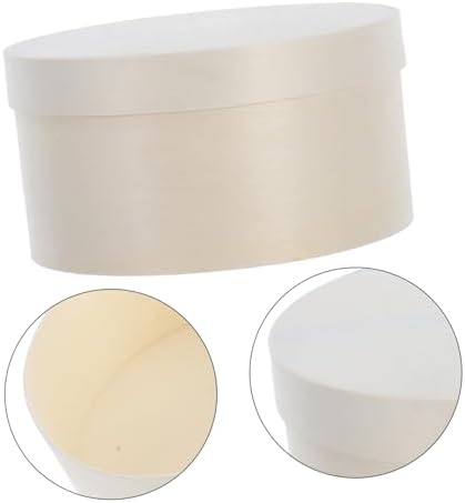 Round Wooden Candy Box with Secure Lid for Parties