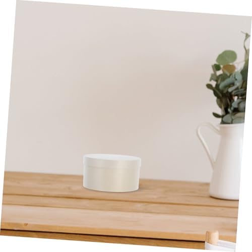 Round Wooden Candy Box with Secure Lid for Parties