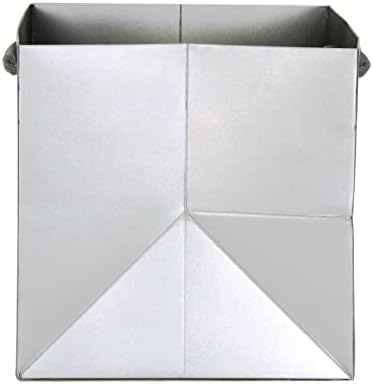 Silver Gray Square Gift Bags 12 Inch 10 CT