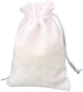 SOFXnng Cotton Linen Drawstring Gift Bags 50PCS 7x9cm 1