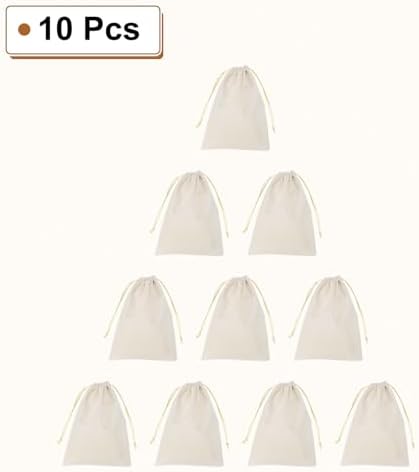 HARFINGTON 10pcs Flocked Cloth Drawstring Bags 67x91 Inch