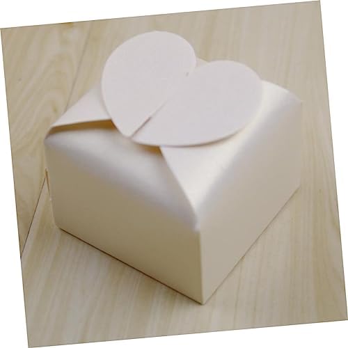 Homoyoyo 50pcs Heart Shaped Paper Candy Boxes for Wedding Birthday Parties