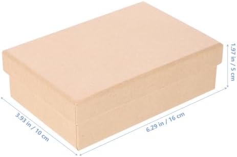 SHERCHPRY 5Pcs Kraft Gift Boxes for Wedding Favors and Parties