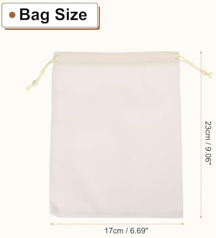 HARFINGTON 10pcs Flocked Cloth Drawstring Bags 67x91 Inch