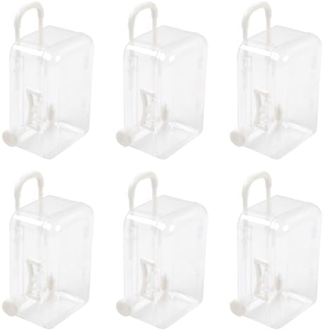 6 Pcs Mini Suitcase Gift Boxes Clear Rolling Luggage for Wedding Party