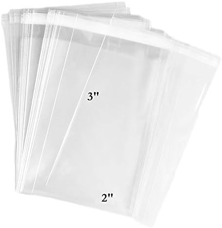 300ct Adhesive Clear Cellophane Bags for Gifts