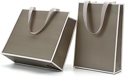 PartyKindom 4pcs Jewelry Packaging Bags with Ribbon Handles for Parties and Weddings