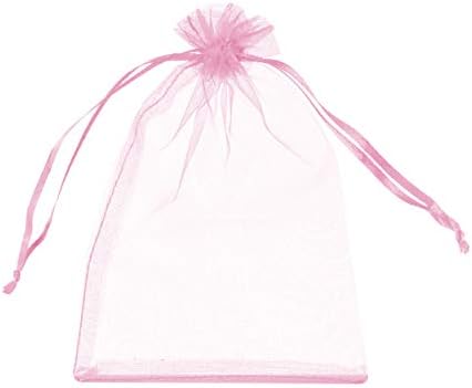 Volanic 100PCS 4x6 Inch Sheer Drawstring Organza Gift Bags