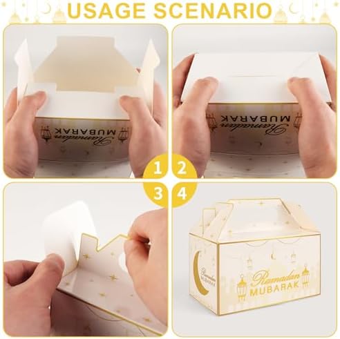 Crazy Night 12 Pcs Eid Mubarak Treat Box with Handle